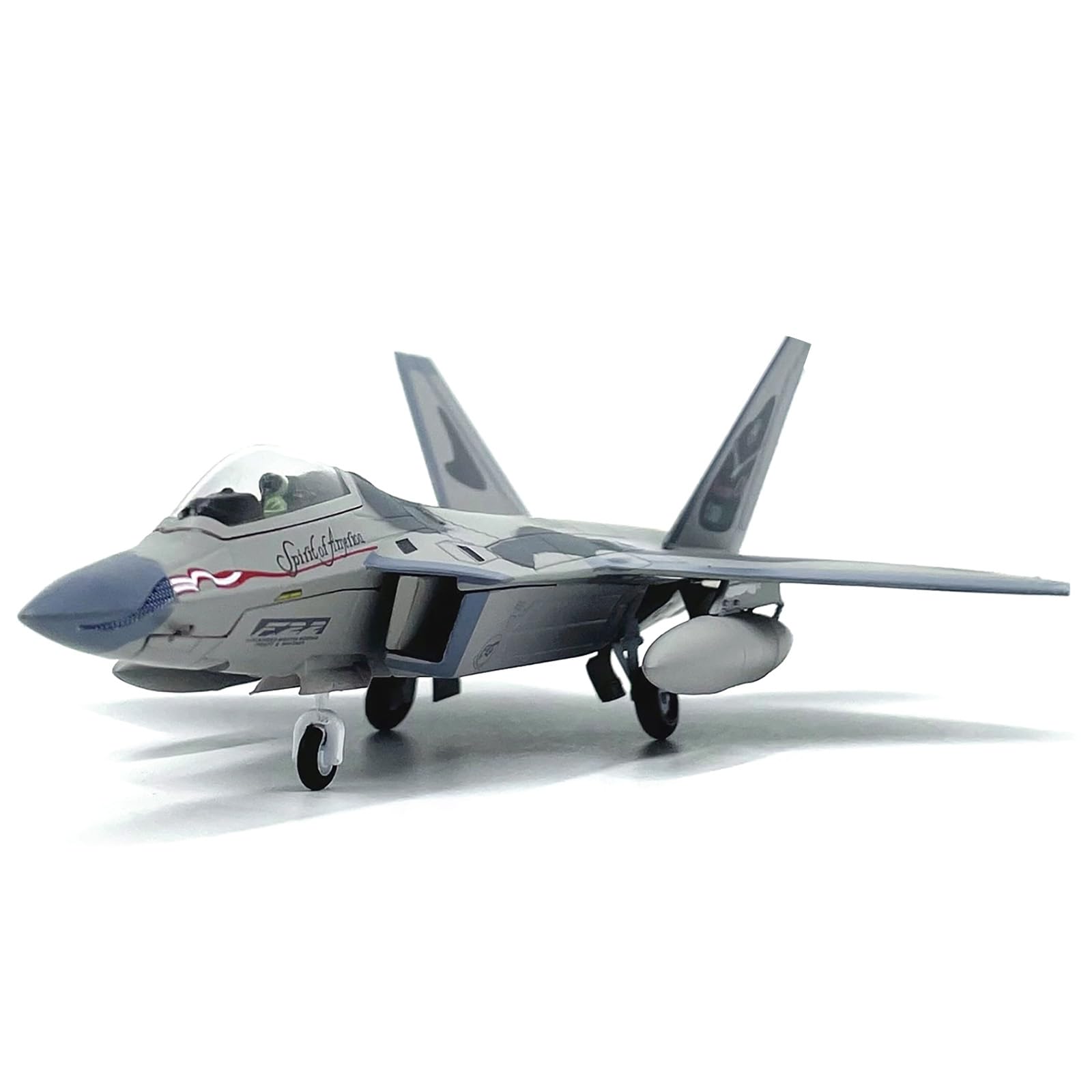 Amazon.co.jp: 合金製 アメリカ空軍 F-22 ラプター 戦闘機 模型 1:100