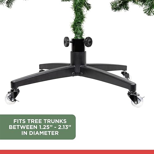 Miniatura 3 de Soporte rodante para árbol de Navidad para árboles artificiales de hasta 9 pies, base de soporte para árbol de Navidad resistente con ruedas y base