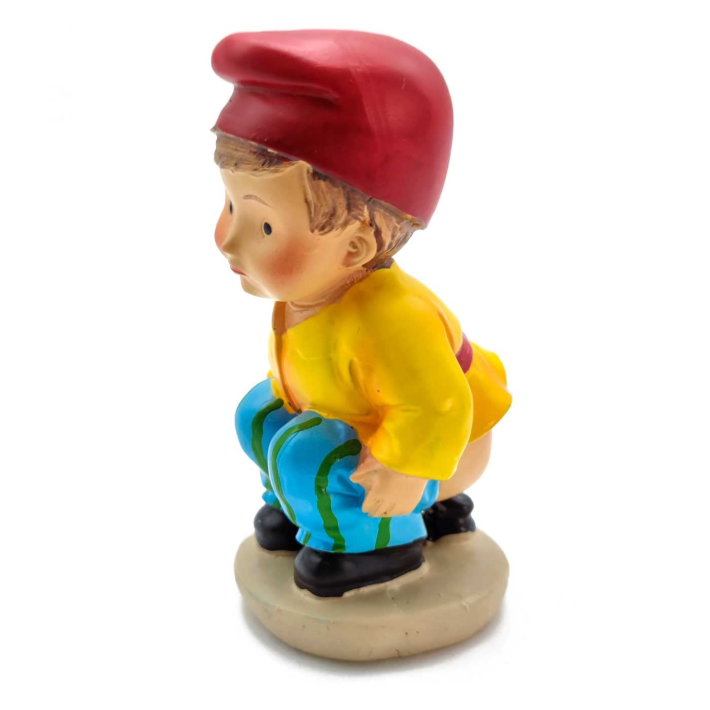 Mini Mucca Naif Acan Per Presepe – Figura In Marmolina Dipinta A Mano, 6,5x2,5x8 Cm, Decorazione Natalizia Tradizionale E Divertente - 2