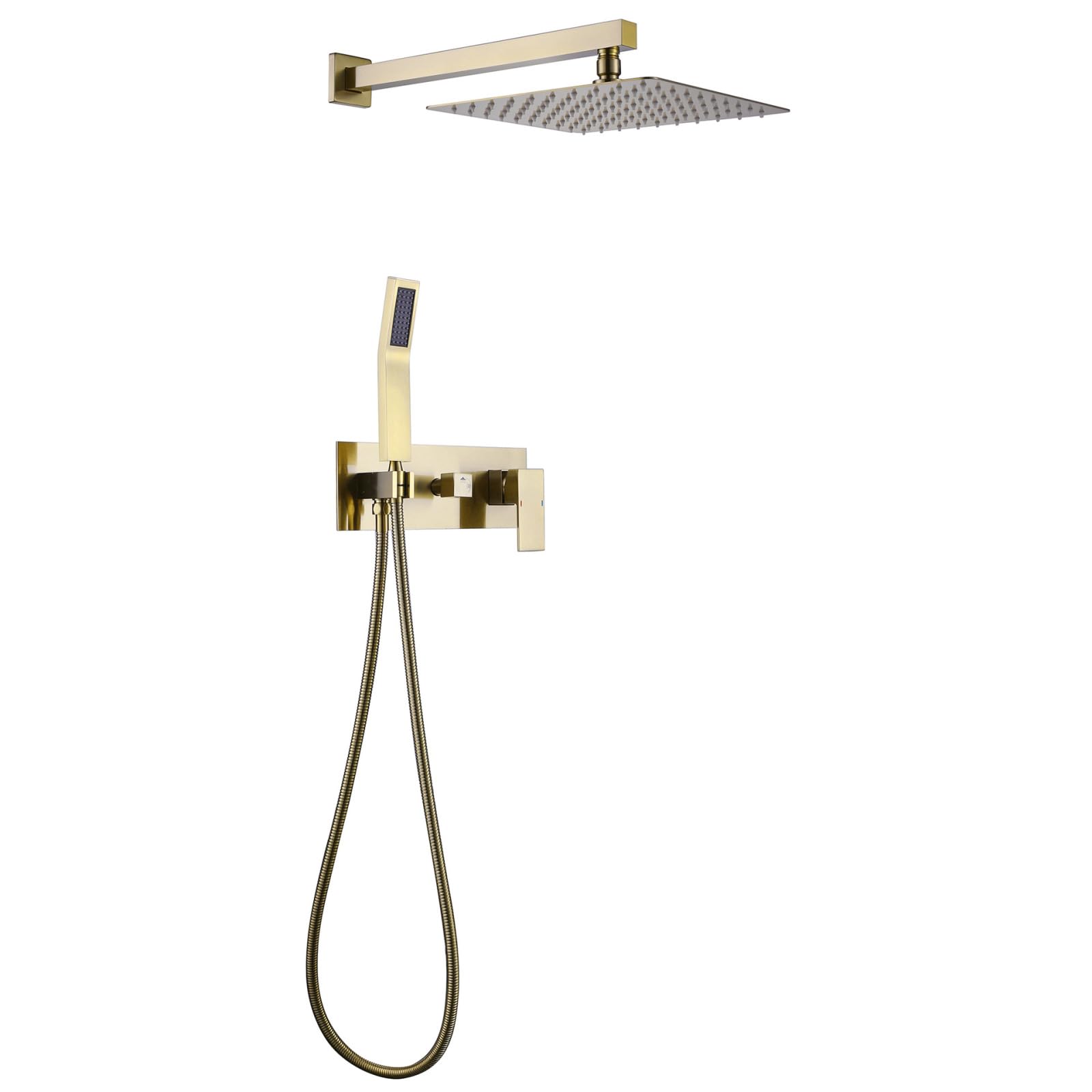 ASerZenith Home Two-Function Concealed Shower Shower Balancing Valve Set All-Copper Gold Shower Hand Shower
