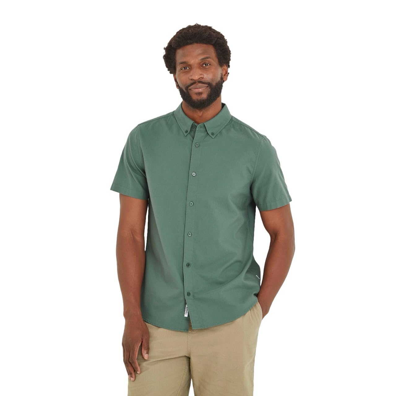 TOG24 Jayden Short-Sleeve Shirt. Durable Cotton Fabric with Branded Buttons