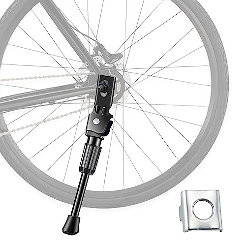 16 Pulgadas Bicicleta de Pata de Cabra, Pata Cabra Bicicleta Niño, Aparcabicicletas Ajustable de Aleación de Aluminio para Niños, para Bicicletas de Carretera y Plegables