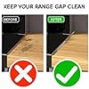 Xaogogo Stainless Steel Stove Gap Covers (2PCS), Stove Gap Filler, Stove Guard for Kitchen Oven Counter Side Gap, Range Trim Kit, Easy Clean and Heat Resistant, Adjustable Length 13.8" to 27.5" #1