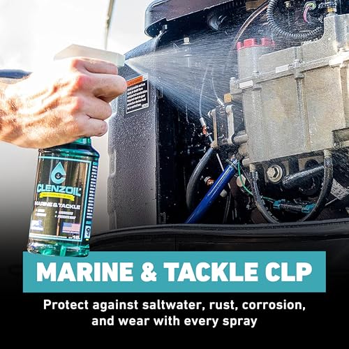 Clenzoil Marine & Tackle - Fishing Gear Oil Lubricant - for Fishing Reels, Boat Motors, Downriggers & More - Easily Oil Applicator - 16 oz Trigger Spray by CLENZOIL - Image 3
