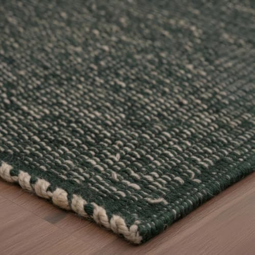 Super Area Rugs Green Jute & Cotton Braided Rug Rectangle