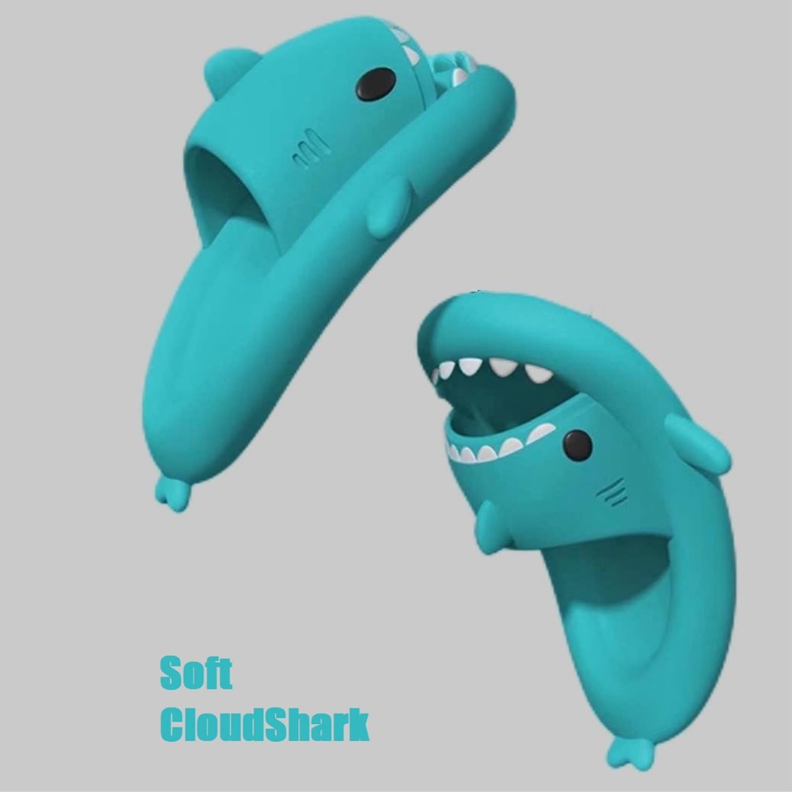 Claquettes Requin Femme Homme Shark Slippers Chaussons Requin Confortable Tongs Sharky Slides Unisexe Taille EU 36-47