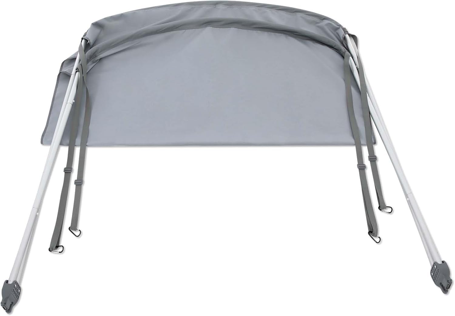 Bimini Top per barche adatto per Intex Escursion 5 & 4, Mariner 4 & 3, Seahawk 2, 3 & 4, e Challenger 3, 5'3" x 4'1 x 4'1", grigio, copertura per ombrellone da barca di ricambio (solo superiore)