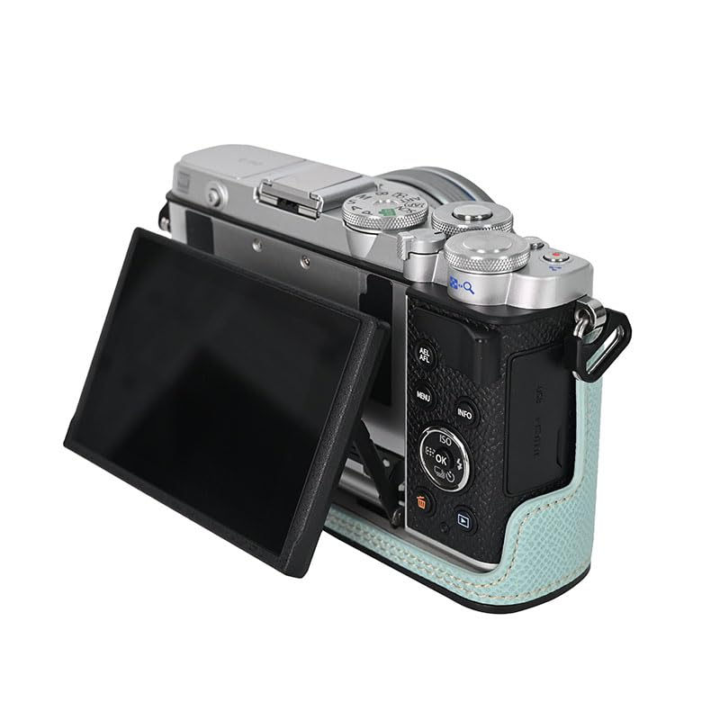 Amazon.co.jp: BMAOLLONGB E-P7ケース、ハンドメイドPUレザーハーフ