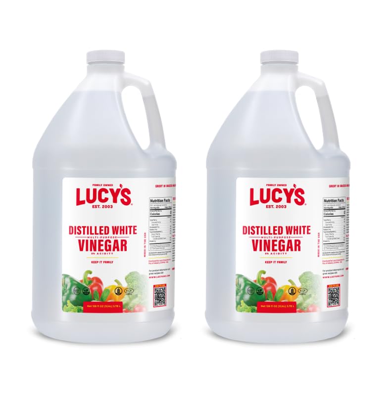 Lucy's Family Owned - Natural Distilled White Vinegar, 1 Gal...