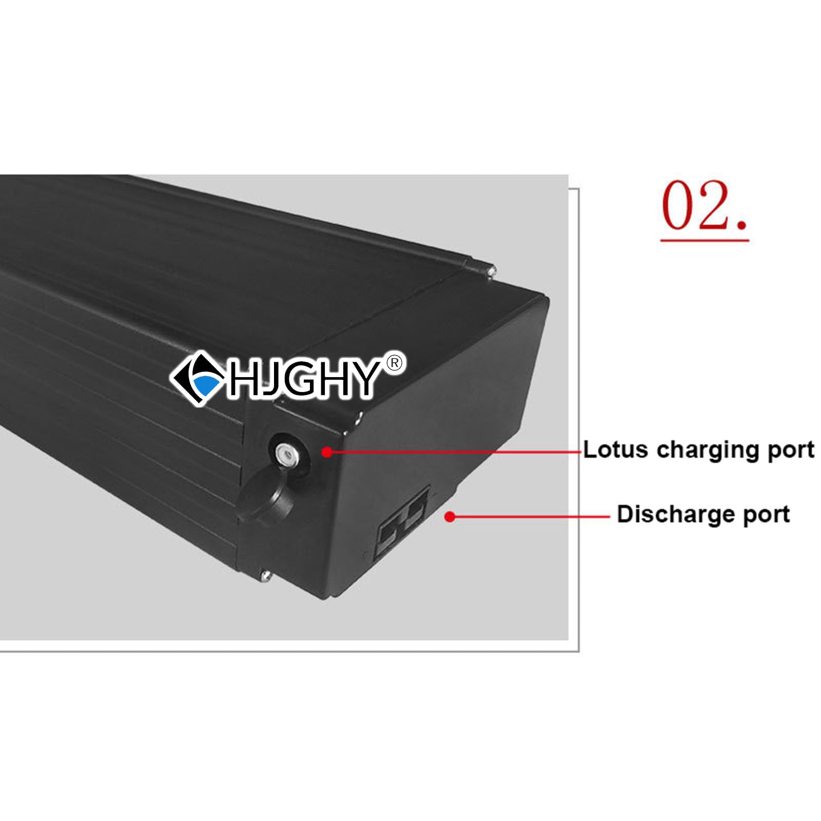 Batterie Lithium pour Porte-Bagages arrière 36 V/48 V