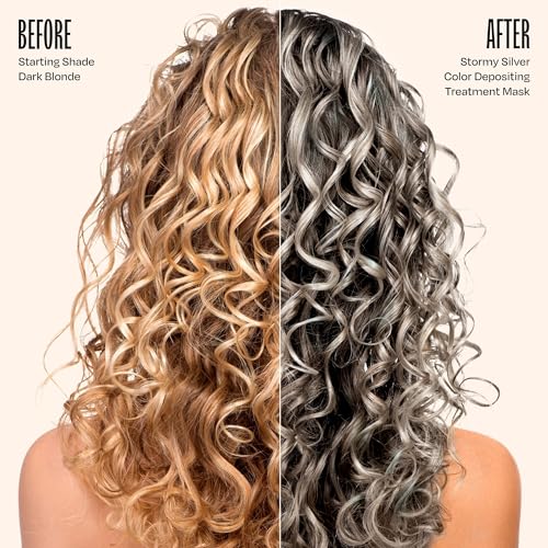 Image of Overtone Daily Color Depositing Conditioner for Hair, Stormy Sterling:Temporary Pigment with Shea, Coconut & Avocado Oils, Hydrating, Vegan & Cruelty-Free, All Hair Types, 4.5oz.