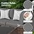 Amopatio 7 Piece Outdoor Patio Furniture Set, Rattan Conversation Sectional Sets for Deck, Patio Couch with Tempered Glass Tea Table, Thickened Grey Cushions for Porch Backyard Lounge