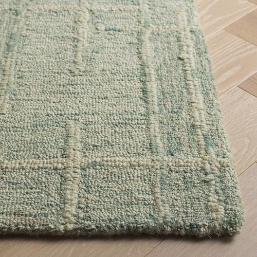 Tapete SAFAVIEH Ebony Collection 5' x 8' Verde Lana Hecho a Mano miniatura 4
