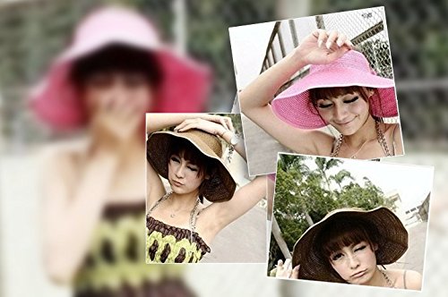 LA HAUTE cappello parasole di paglia pieghevole e