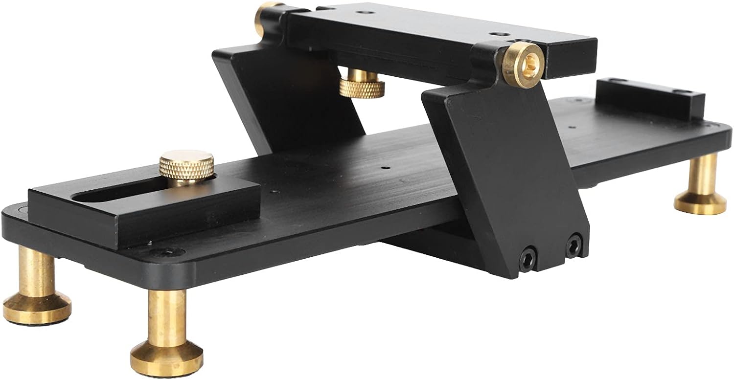 Fixed Angle Whetstone Set, Aluminum Alloy Linear Guide Rail Design Adjusted Grinding Angle Woodworking Sharpening Tools with Foot Pads for Woodworking Carving Chisel Knife