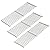 GasSaf 304 Stainless Steel Grill Grates for Char Griller Replacement Parts, 19 3/4" Cooking Grates for Chargriller 5050, 3001, Char-griller Duo 5050, 2121, King Griller 3008 5252 Grills, 3-Pack
