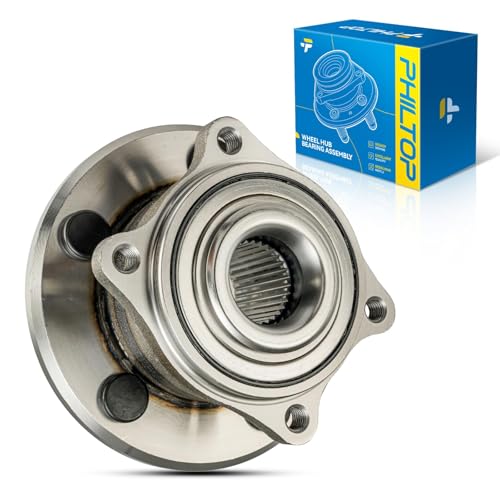 PHILTOP 512369 Rear Wheel Bearing Fit for Dodge Charger 2009-2014, Chrysler 300 2009-2014, Dodge Challenger 2008-2014, 5 Lugs Wheel Hub Assembly No ABS