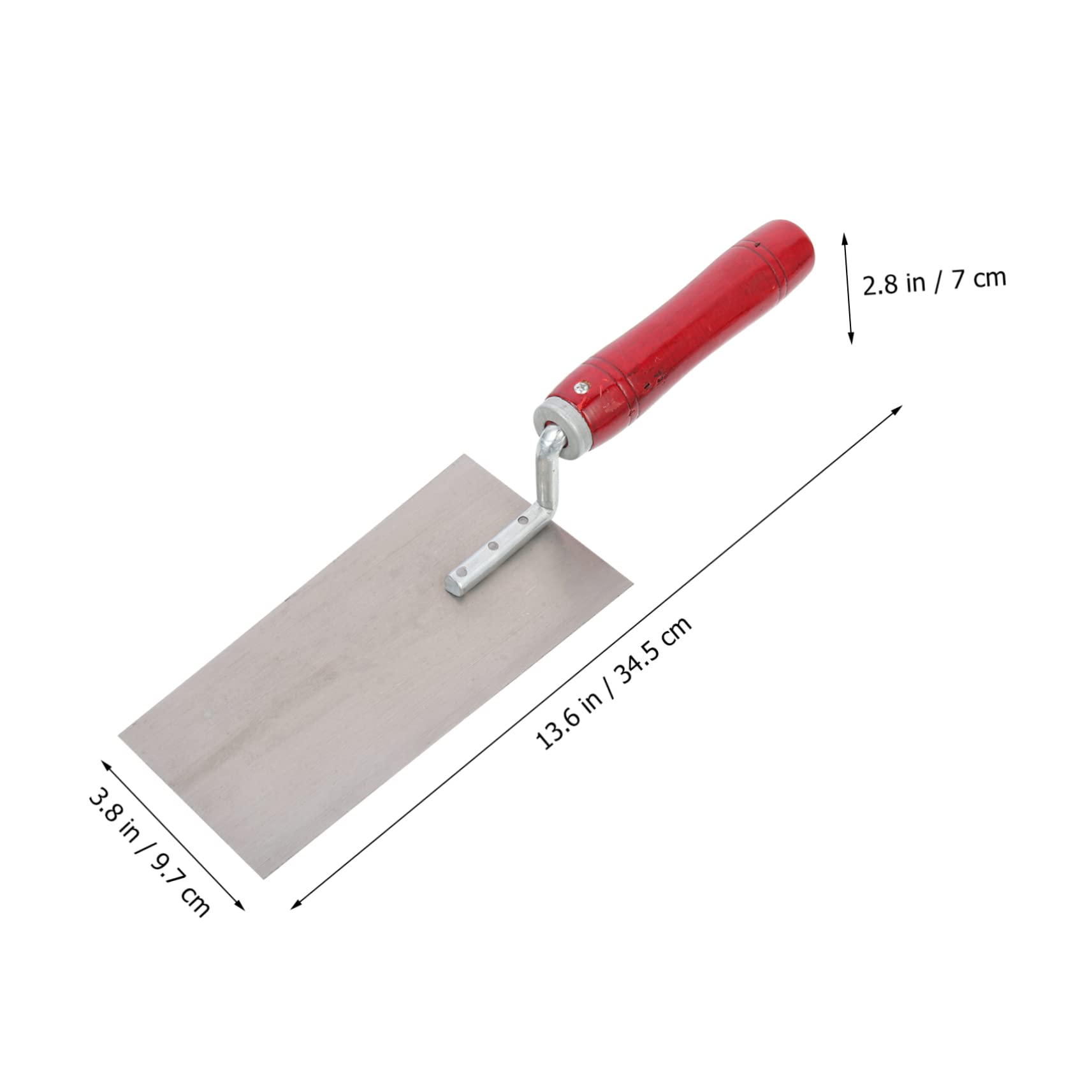 Frattone per Rasatura in Acciaio Inox 3 Pezzi Manico | Impugnatura in Legno, Design Rivettato, Livellamento e Sagomatura, Set Pratico per Lavorazioni Murarie