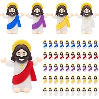 Yelakey 50 figuras de Jesús de bebé, mini figuras de Jesús a