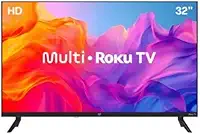 Smart TV Multi Roku 32" HD 3 HDMI 2 USB Compatível com Alexa e Google Home - TL052M