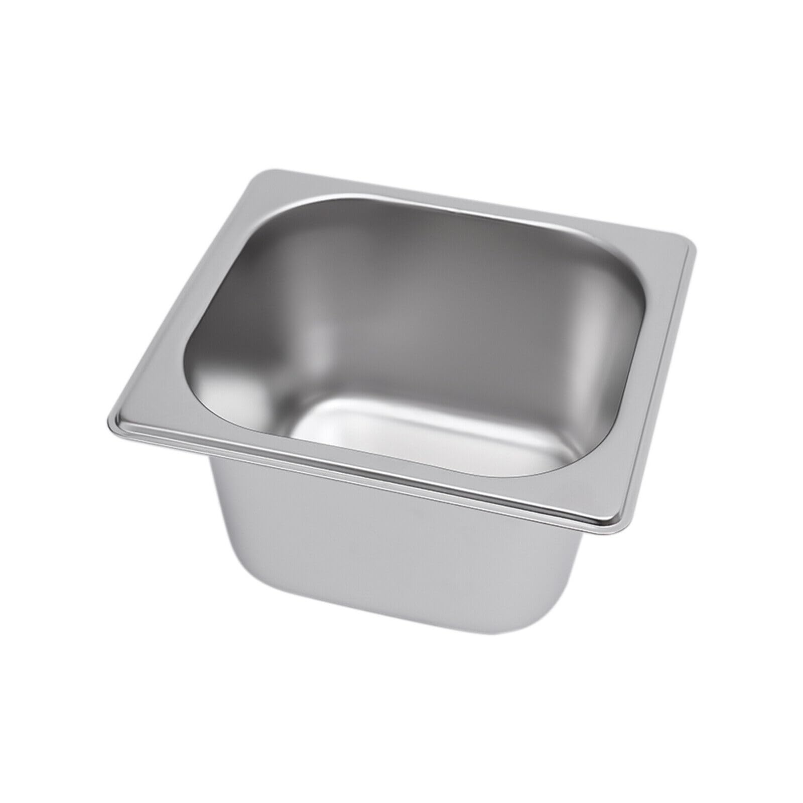 Recipiente de acero inoxidable GN con 5 recipientes GN y 5 tapas, recipiente gastronorm, recipiente para ingredientes, para restaurantes, tiendas calientes, tiendas de té con leche, fruterías