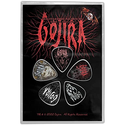 Gojira Plectrum Fortitude (pacote com 5) (tamanho único) (preto/b...
