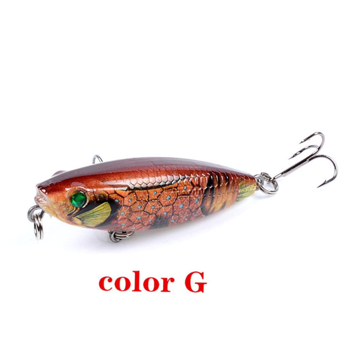 Kisangel Kit De Leurres Swimbaits Réalistes Leurre De Pêche Leurre pour Bar Leurres Matériel De Pêche Crayon Dur Appâts Flottants Appâts De Pêche