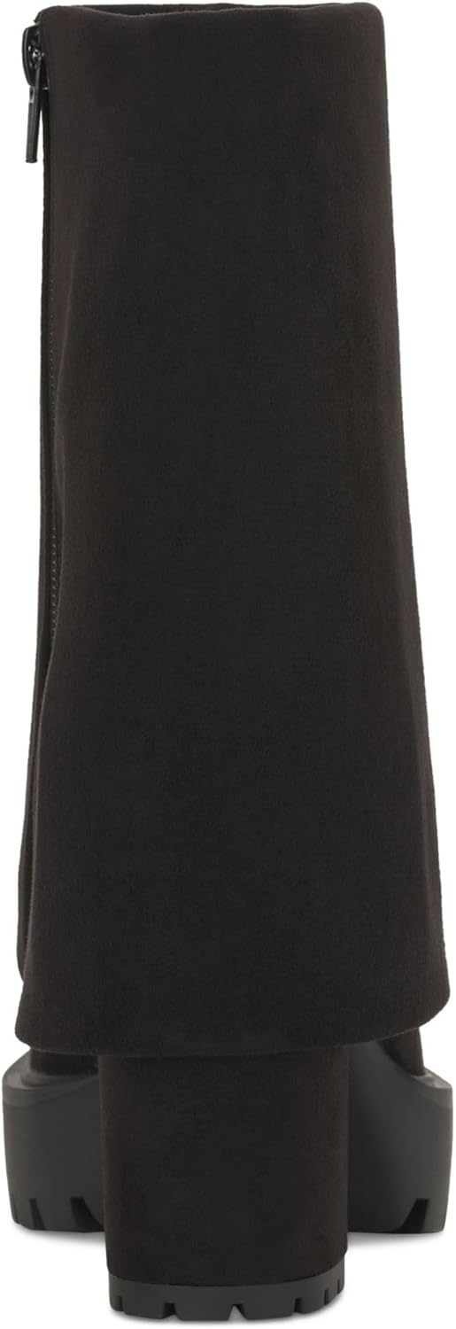 INC Womens Acelina Faux Suede Cuffed Booties Black 8 Medium (B,M) - Image 2