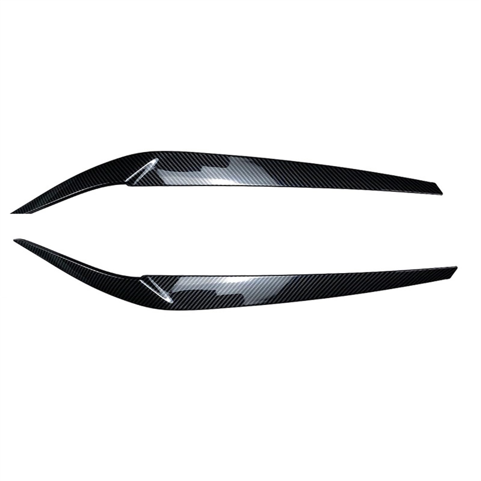 Car Front Headlights Eyebrow Eyelids Trim Cover Sticker for 5 Series G30 525i 530i 2017 2018-2021 Styling(Carbon Look)