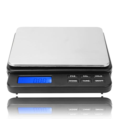 Báscula de pesaje 35.27oz0.00oz de alta precisión digital Mini báscula, báscula de cocina báscula eléctrica, para cocinas, laboratorios, etc. (negro)