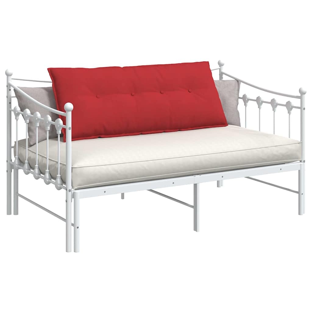 Poduszka pod plecy czerwona tkanina 120 x 19 x 50 cm, ergonomiczna poduszka lędźwiowa z wypełnieniem poliestrowym, podpierająca plecy do biura, sofy, łóżka, fotela i salonu, wygodna pozycja i