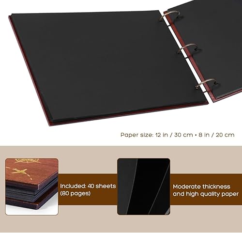 Miniatura 5 de PartyKindom Álbum de fotos para almacenamiento de fotos, álbum de recortes autoadhesivo, álbum de almacenamiento de imágenes, álbum de fotos