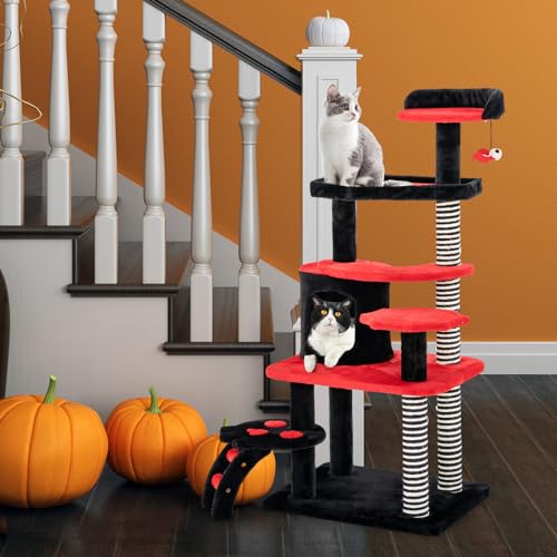 Árbol para Gatos Gótico PETSITE 52 Pulgadas con Rascador y Cama miniatura 2