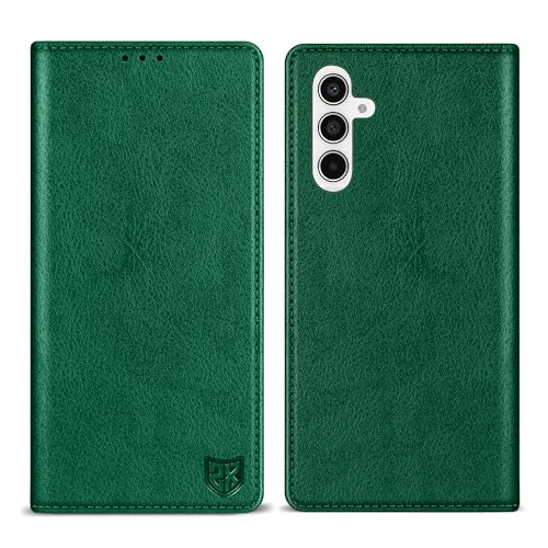 ZZXX for Samsung Galaxy S24 Plus Wallet Case with [RFID Blocking] Card Slot Stand Strong Magnetic Leather Flip Fold Protective Phone Case for Samsung Galaxy S24+ Case Wallet(Green-6.7 inch) by ZZXX - Used condition - US$14.23