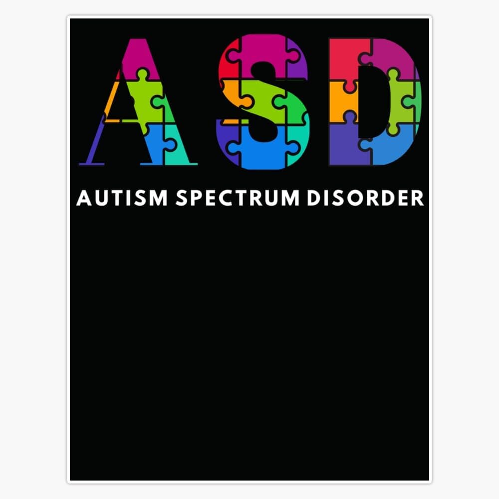 Amazon.com: ASD Autism Spectrum Disorder Sticker Vinyl Decal Car Laptop ...