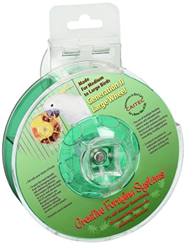 Featherland Paradise Creative Foraging Systems, Foraging Wheel Gen II Bird Toy, Large