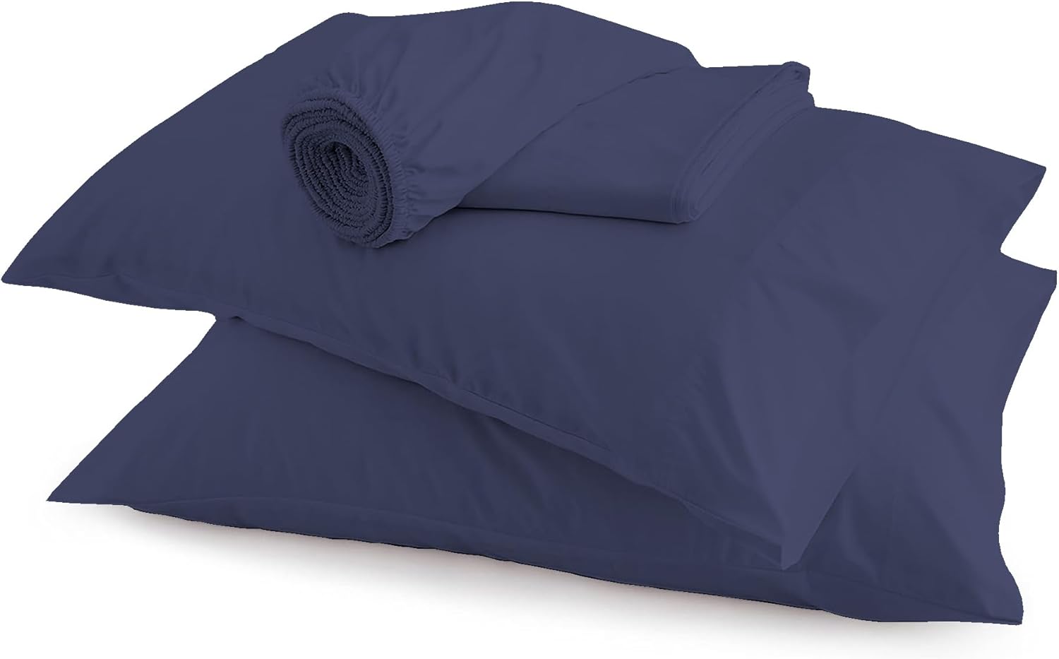100 Cotton Navy Full Bed Sheets, 4Pc Organic Cotton Winter Sheet Sets