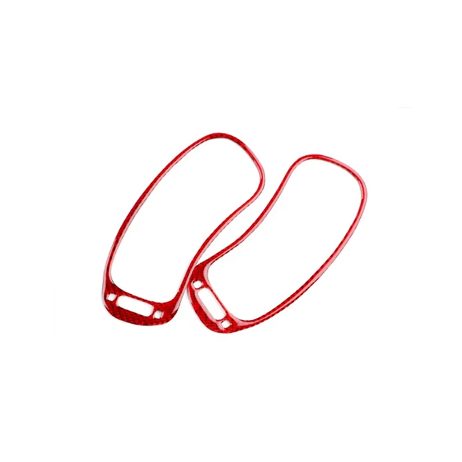 Sanehou Red Dashboard Air Vent Frame Compatible With Fiat For Panda 2013-2025 Lhd Rhd Car Dashboard Side Air Vent Trim Sticker Air Outlet Decorative Frame Cover
