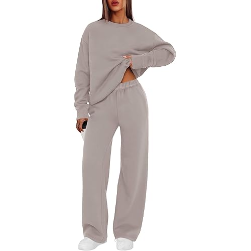 XIEERDUO Sweatsuits Women 2 Piece Outfit Matching Lounge Sets Fall Outfits 2025 Fashion Clothing Crewneck Track Suits