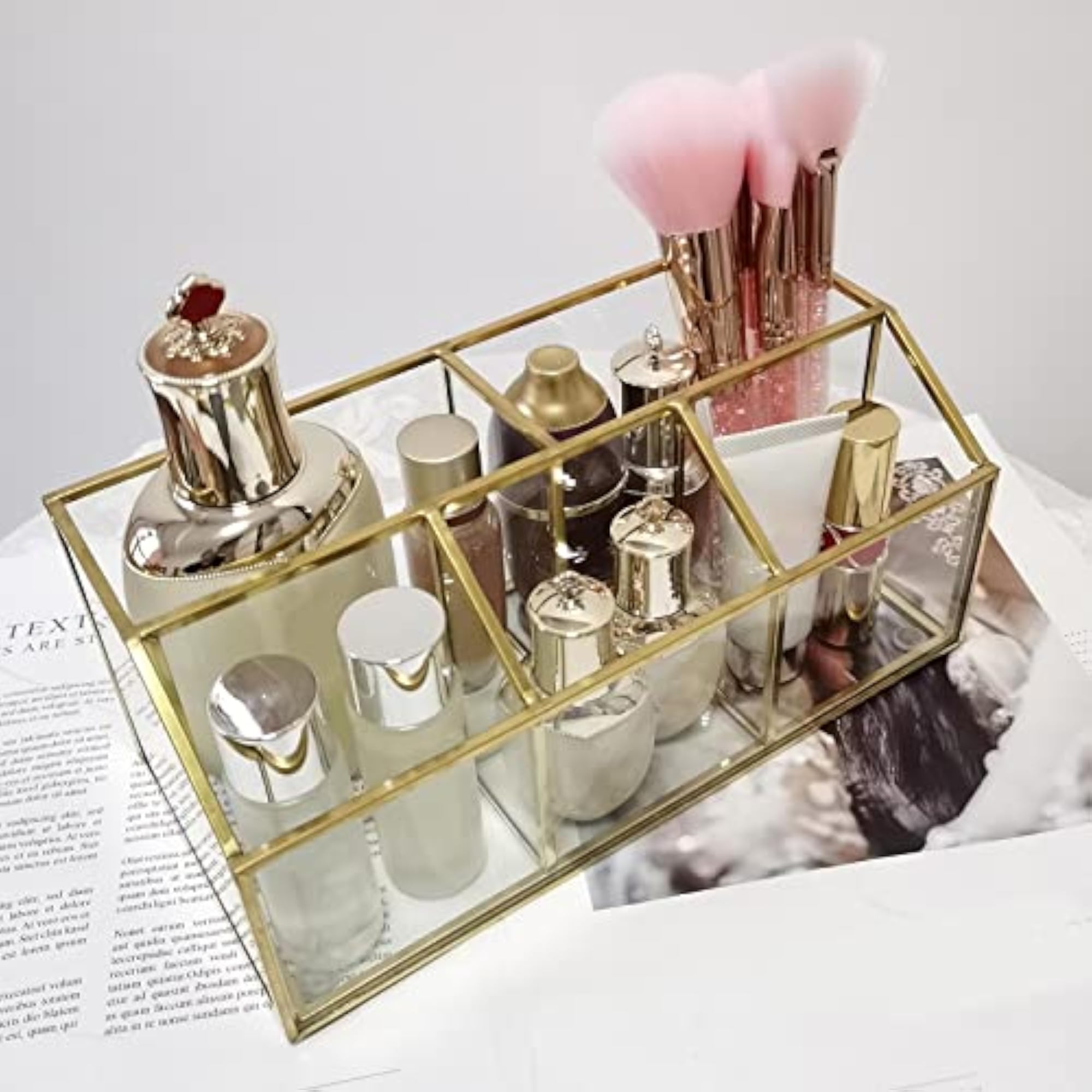 Desktop Storage Box, Cosmetic Organizer Case