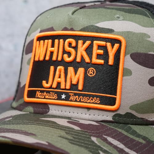 Image of Whiskey Jam WJ Tractor Adjustable Snapback Trucker Hats