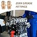 MAGICLULU 25pcs Grease Nozzle Set Straight and Angled Grease Fittings for Excavators and Machinery Construction Easy Lubrication for Automotive and Industrial Use