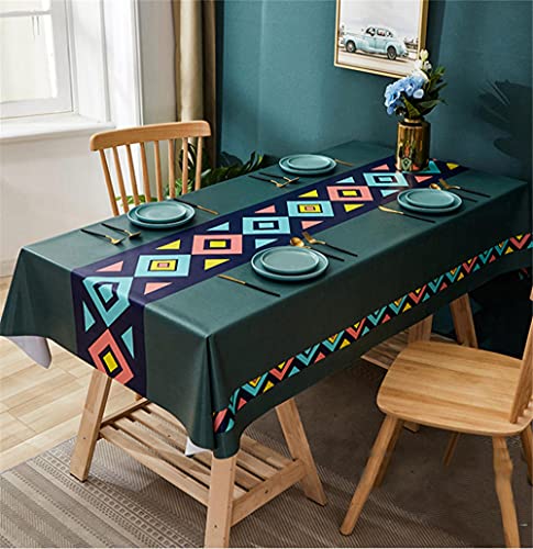 TXSA Wachstuchtischdecke abwaschbar Garten Tischdecke Wachstischdecke Plastik PVC Tischdecken Wasserdicht Ölbeständig Cover