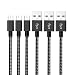 Micro USB Cable,Huisoon 3Pack 10FT Long Nylon Braided High Speed 2.0 USB to Micro USB Charging Cables Android Charger Cord for Samsung Galaxy S7 Edge/S6/S5/S4,Note 5/4/3, and More(Black White)