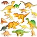 Coogam 18PCS Realistic Dinosaur Toy Play Set Assorted Plastic Small Dino Figures Cake Toppers Birthday Party Favors Figurines Gift Decoration for Kids