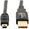 Amazon Basics USB-A to Mini USB 2.0 Cable, 480Mbps Transfer Speed with Gold-Plated Plugs, 3 Foot, Black