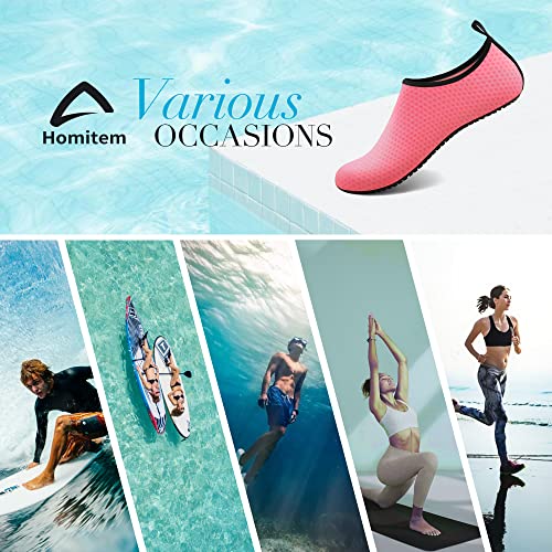 Image of Homitem Water Shoes for Women Men Aqua Socks Swim Beach Pool River Slip-On Barefoot Quick-Dry Vacation Cruise Essentials Accessories for Yoga Kayak Sports