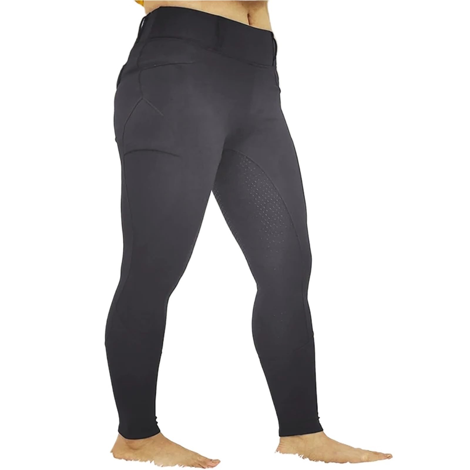 Mallas De EquitacióN Pantalones deportivos de equitación con asiento completo for mujer, mallas ecuestres, ropa invierno