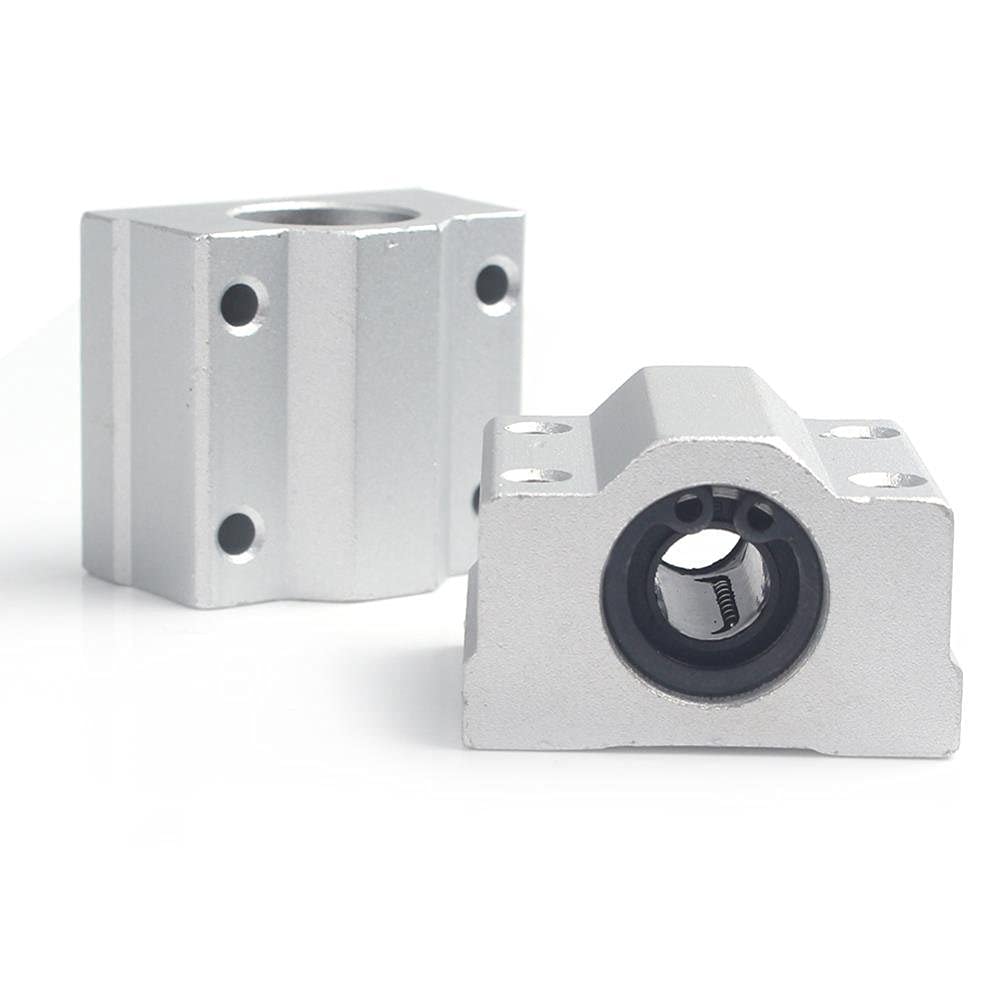 SC8UU 8MM Linear Motion Ball Bearing - Pack Of 2 | for CNC 3D Printer | For Smooth Operation And Performance | Ideal For DIY Tools, Woodworking, And Metalworking Projects