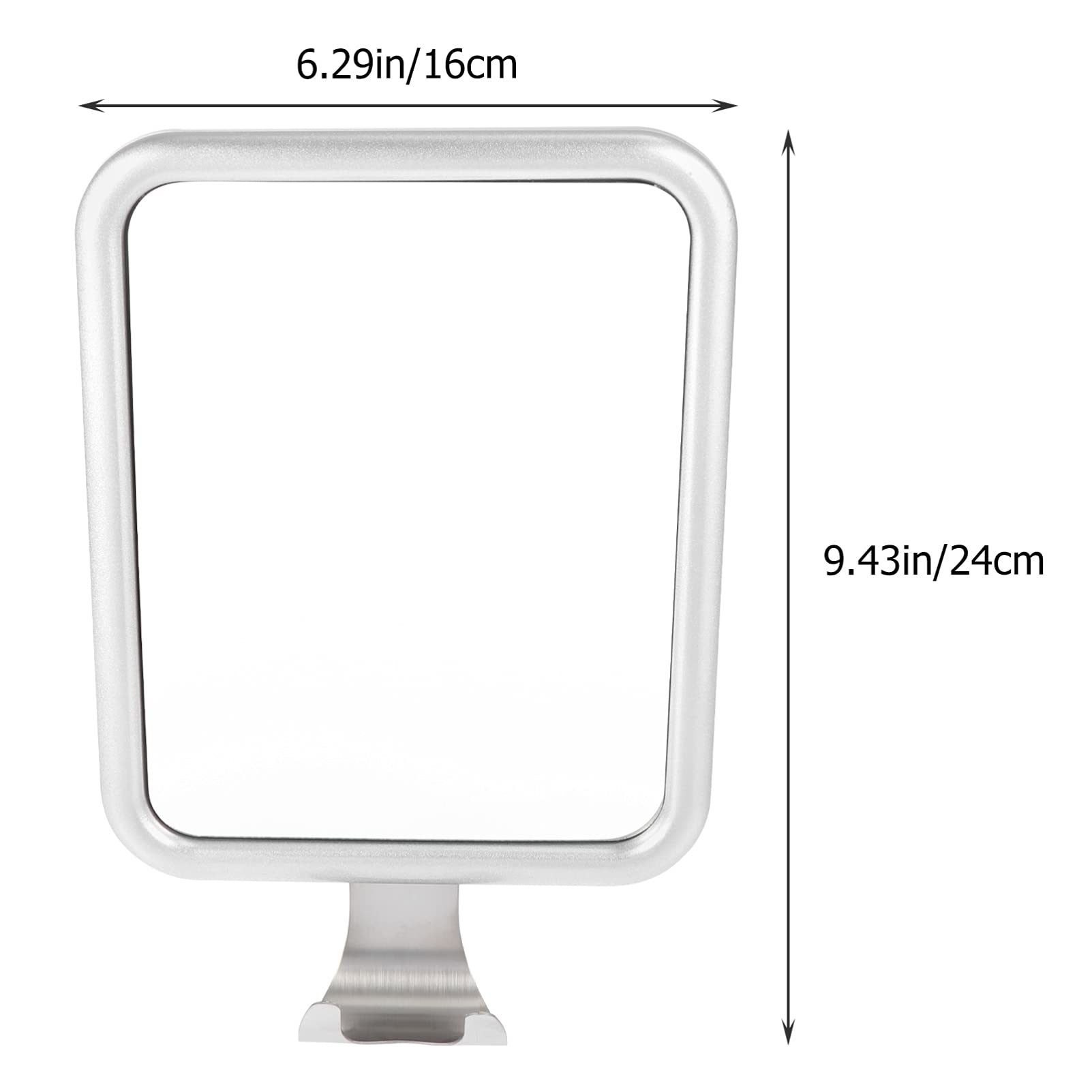 Espejo de baño portátil sin niebla con ventosa, ideal para maquillaje de mujer, apto para viajes, antivaho, perfecto para duchas y uso en tocador